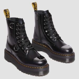 Authentic Dr. Martens Jadon Toe Guard Leather Platform Boots